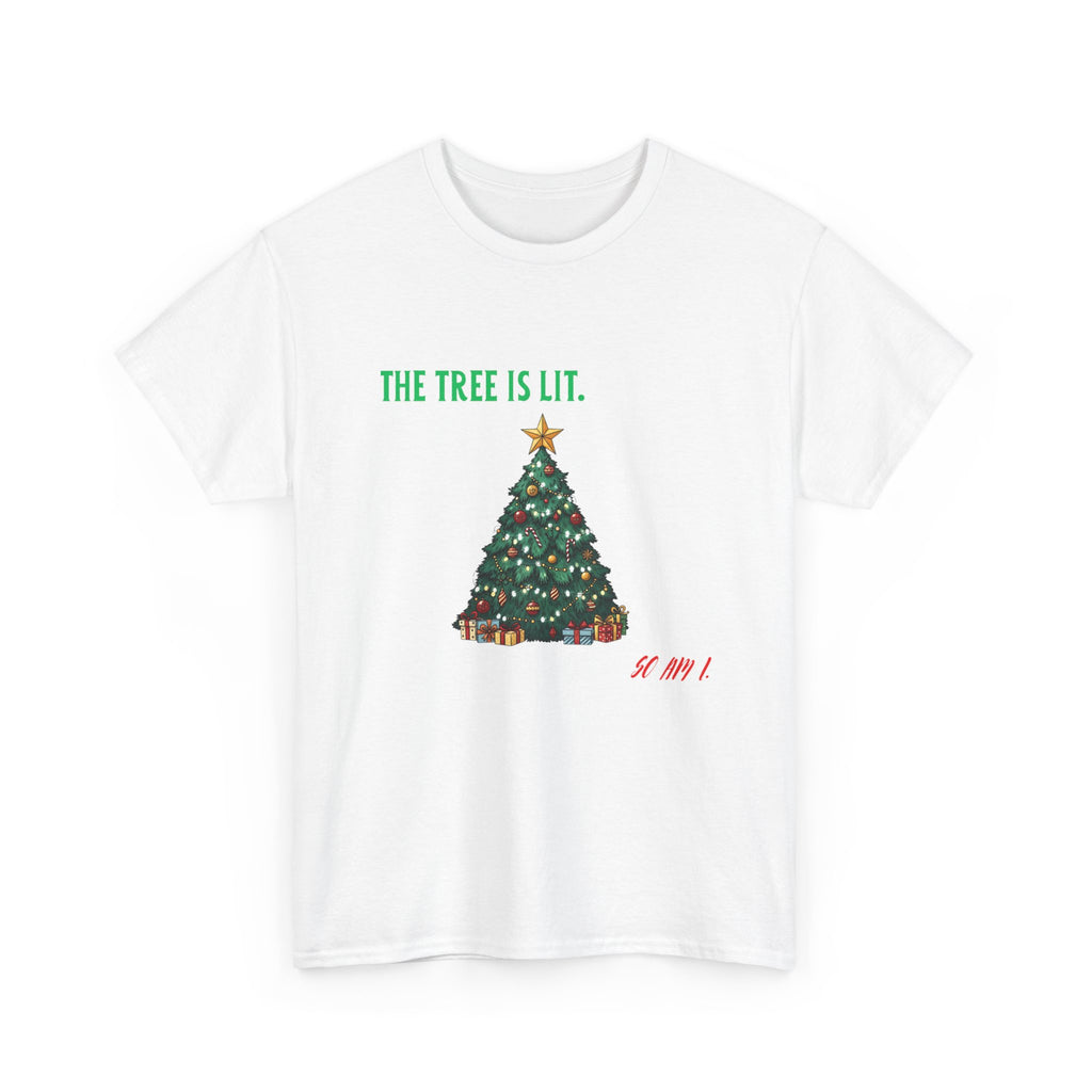 Tropic Wave Unisex Tree Is Lit Holiday Tee