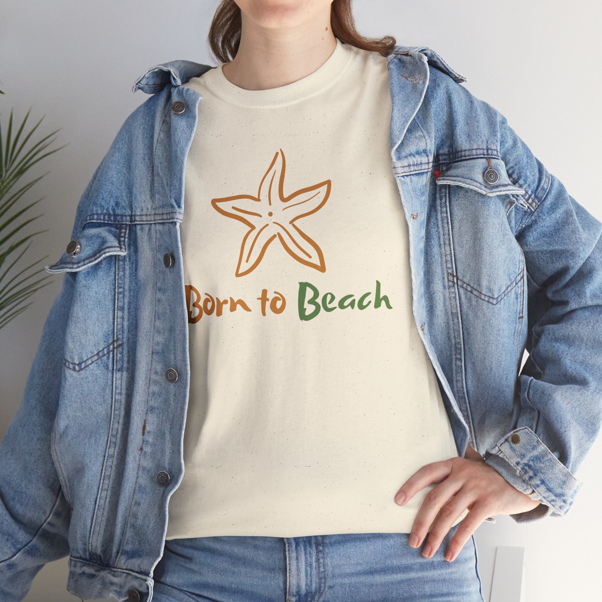 Born to Beach Unisex Heavy Cotton Tee