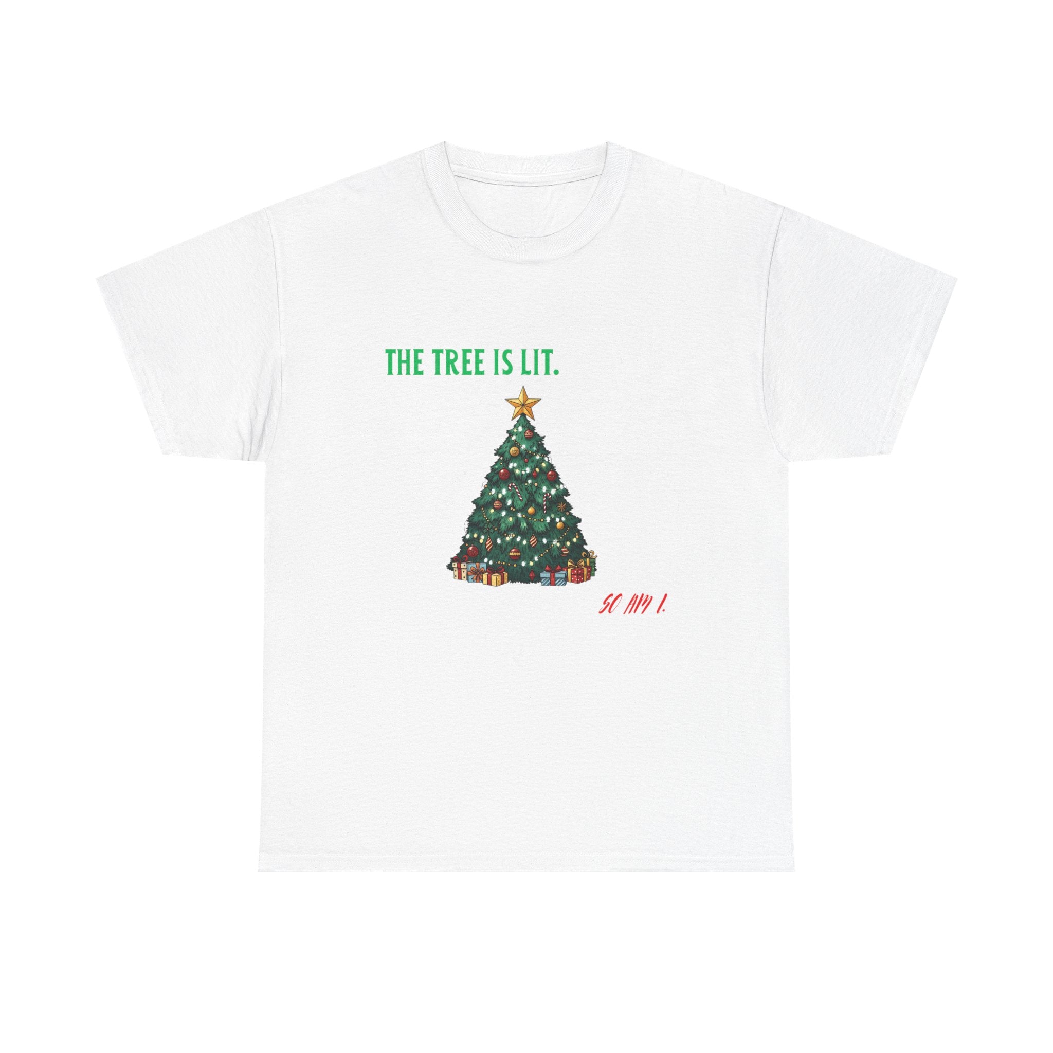 Tropic Wave Unisex Tree Is Lit Holiday Tee