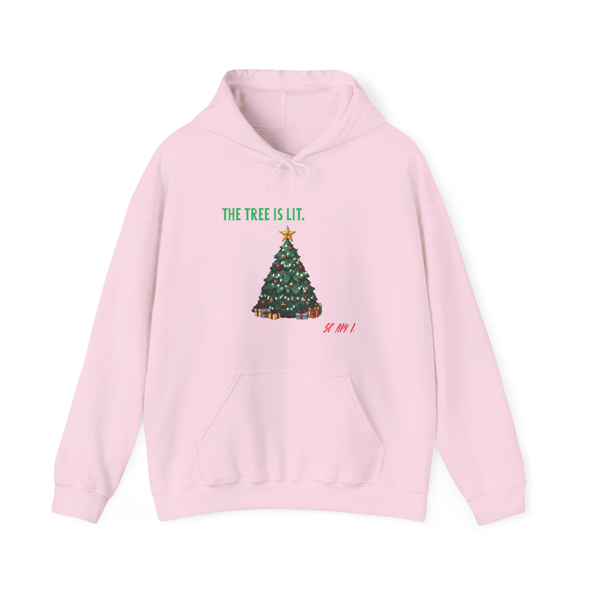 Tropic Wave Unisex Lit Tree Christmas Hoodie