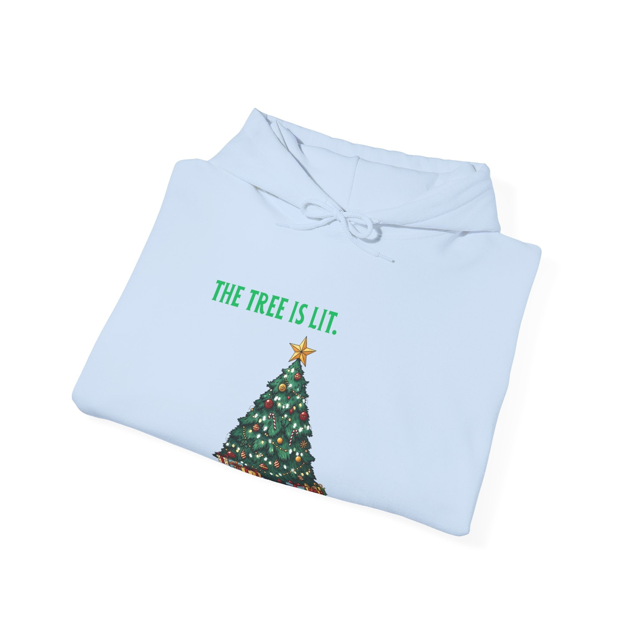 Tropic Wave Unisex Lit Tree Christmas Hoodie