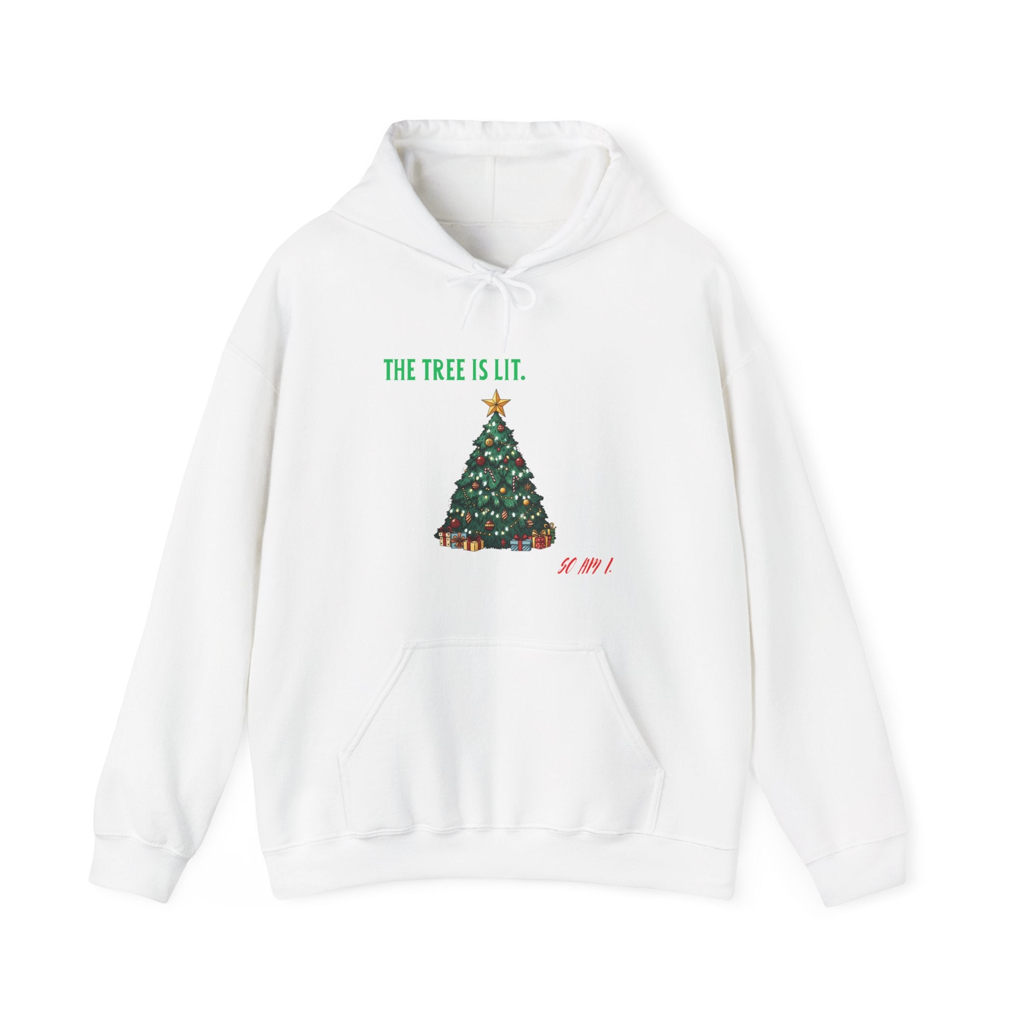 Tropic Wave Unisex Lit Tree Christmas Hoodie