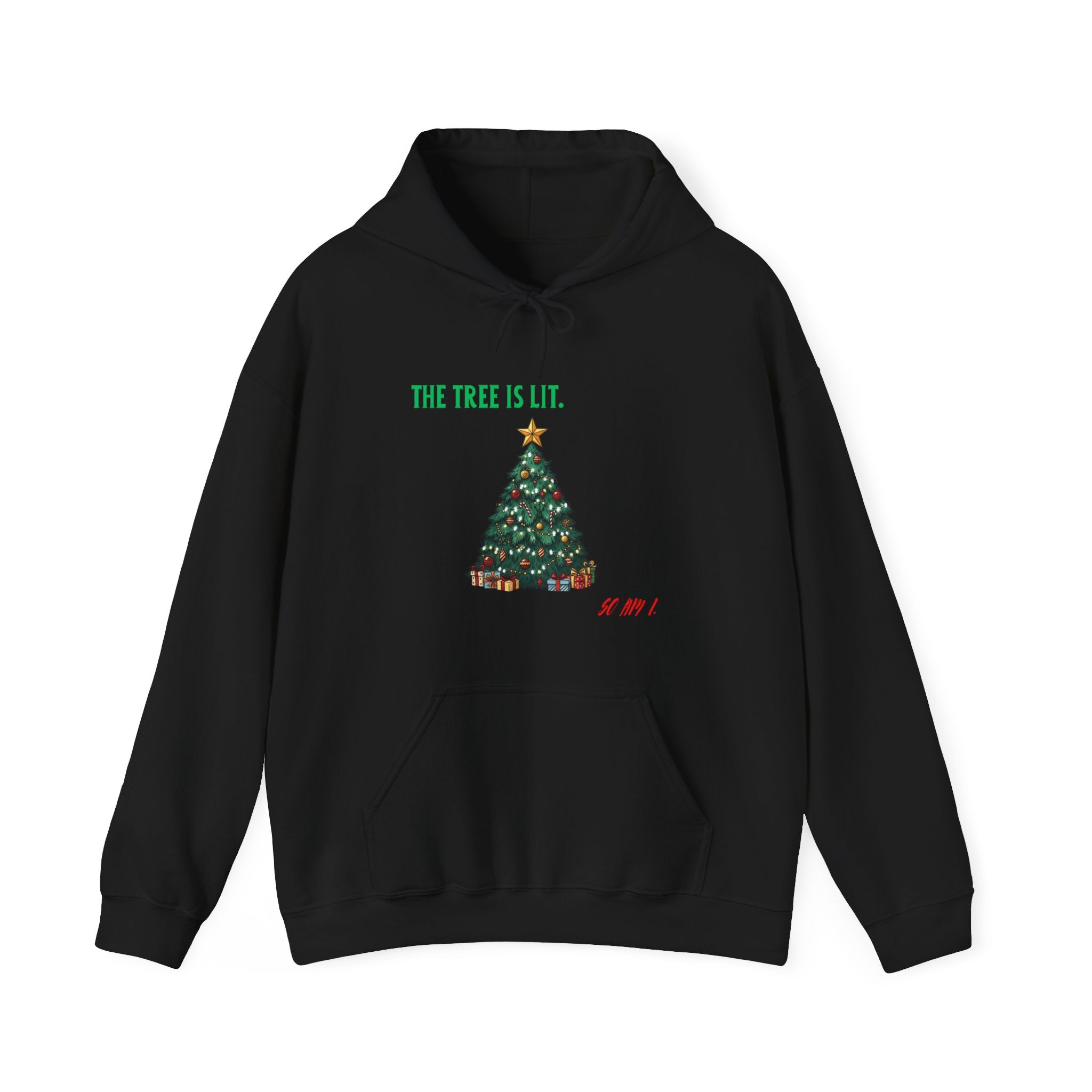 Tropic Wave Unisex Lit Tree Christmas Hoodie