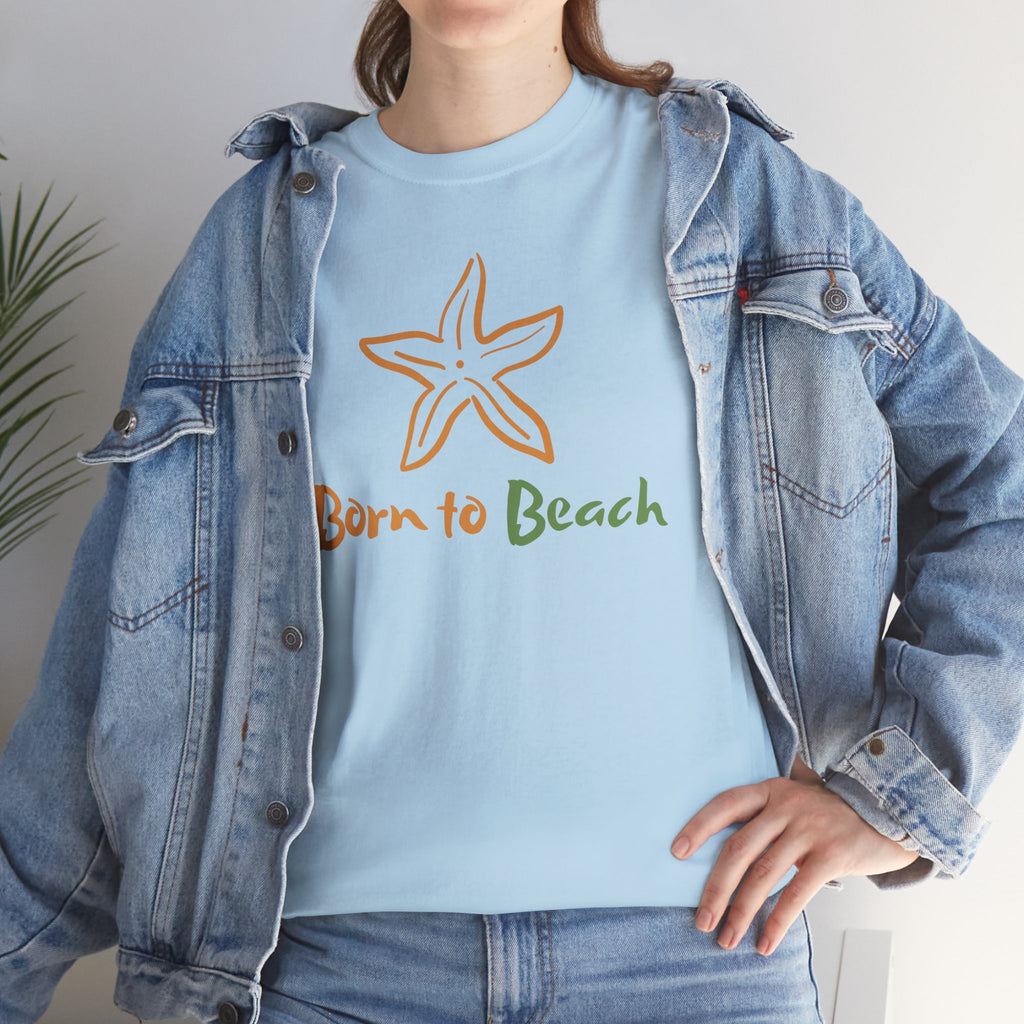 Born to Beach Unisex Heavy Cotton Tee