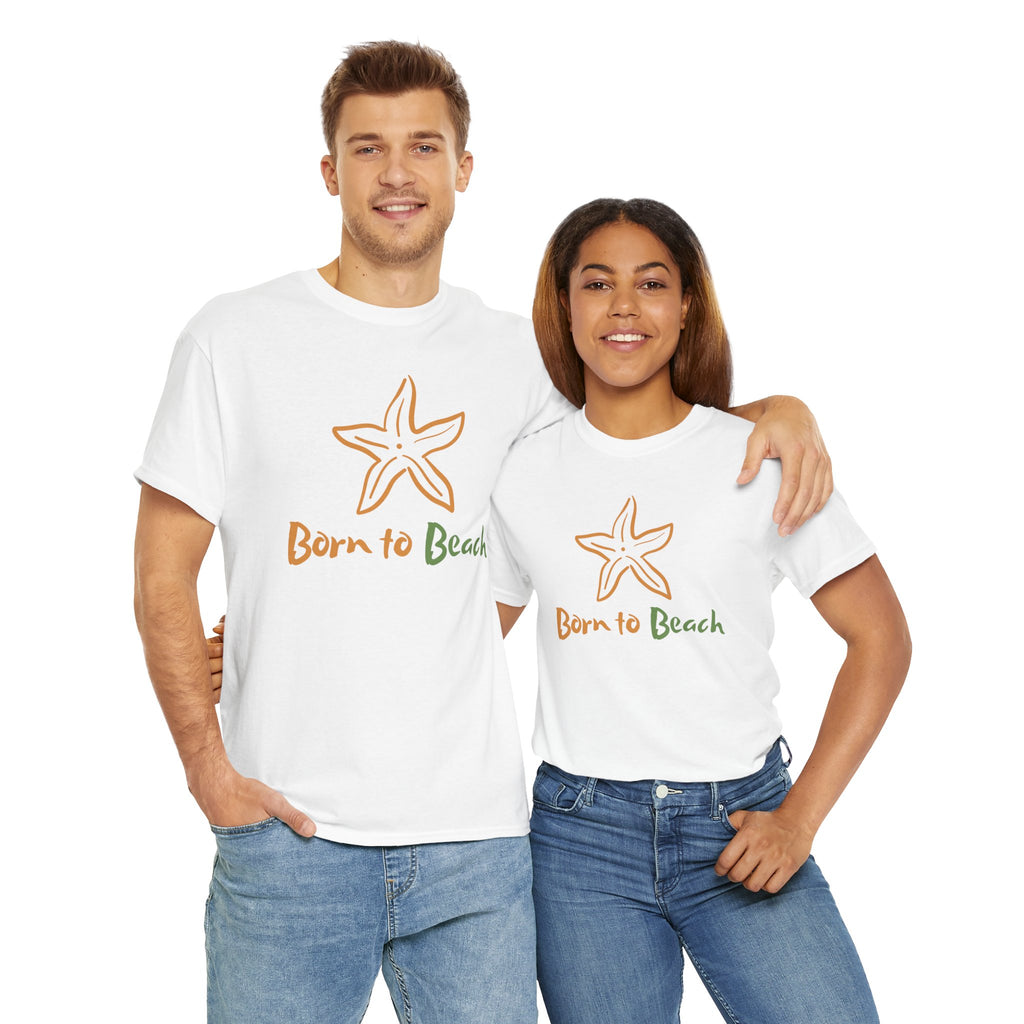 Born to Beach Unisex Heavy Cotton Tee