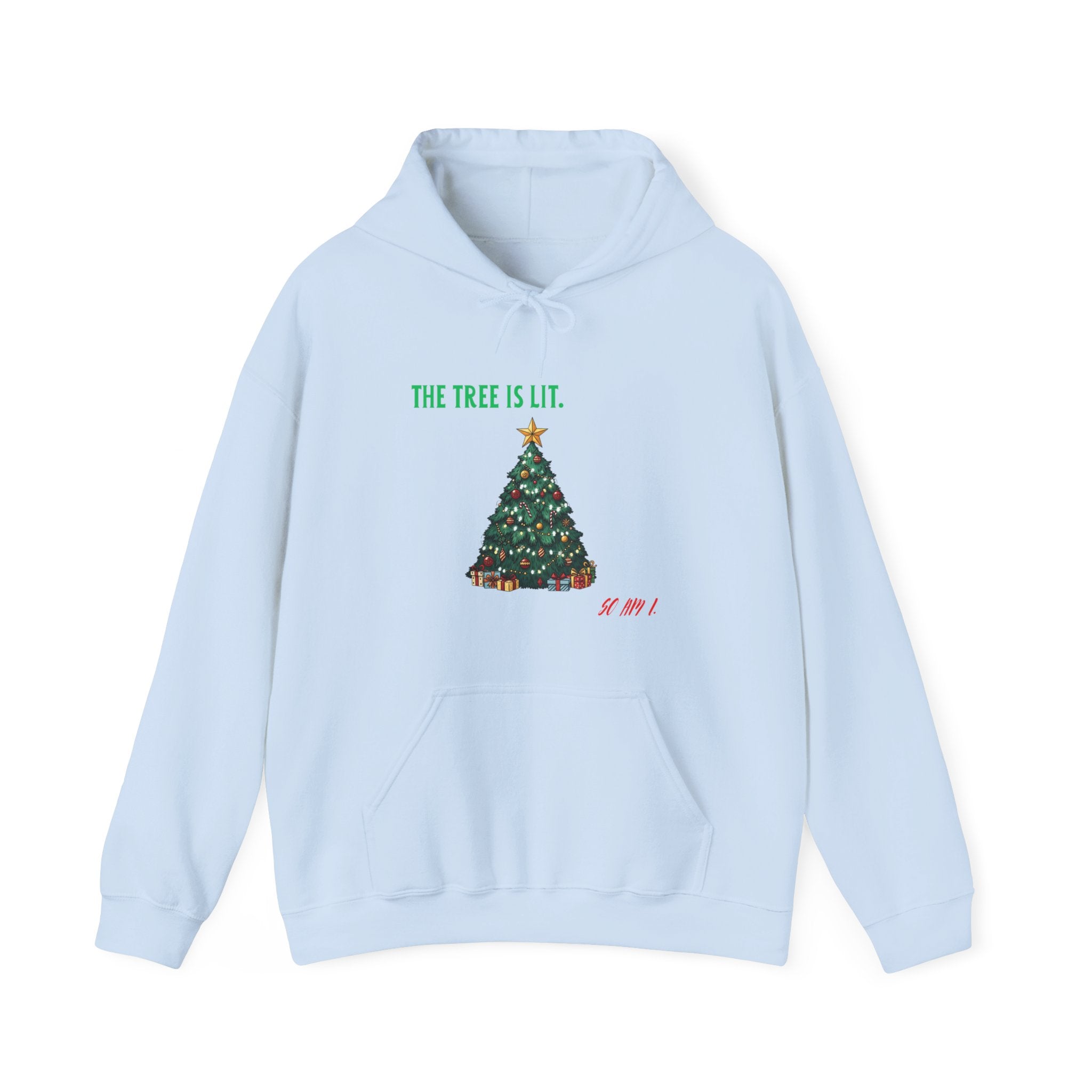 Tropic Wave Unisex Lit Tree Christmas Hoodie