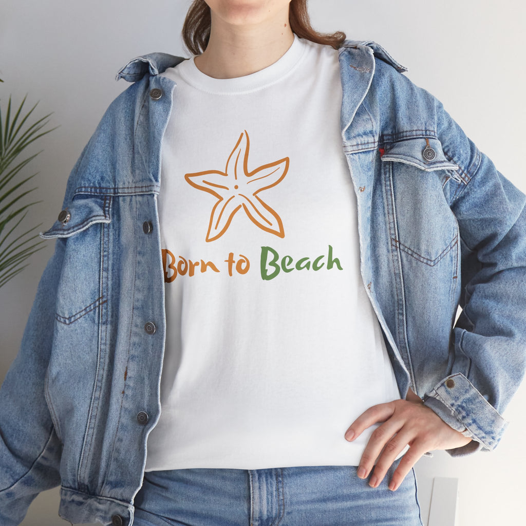Born to Beach Unisex Heavy Cotton Tee